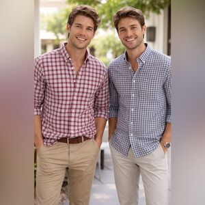 J CREW Shirts Lot Bundle Size XL Slim Checked Cotton Preppy Everyday Button Down